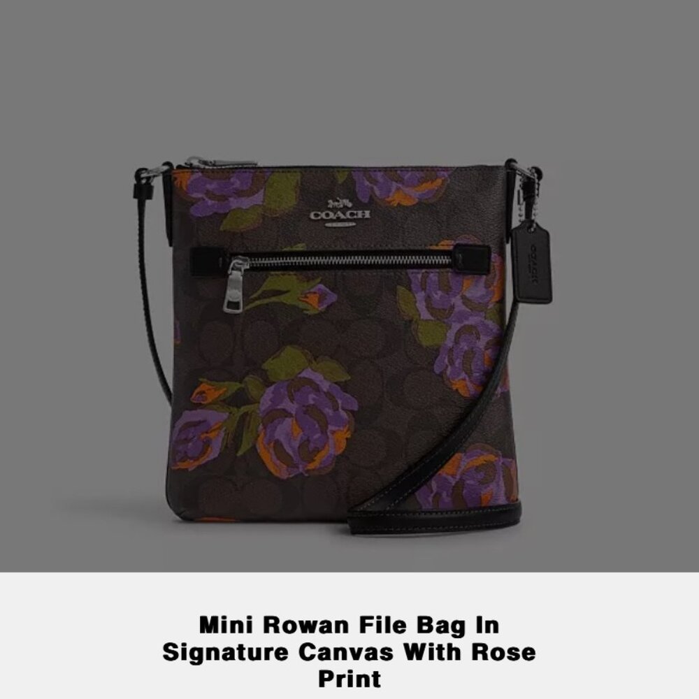 Mini Rowan File Bag In Signature Canvas With Rose… - image 3